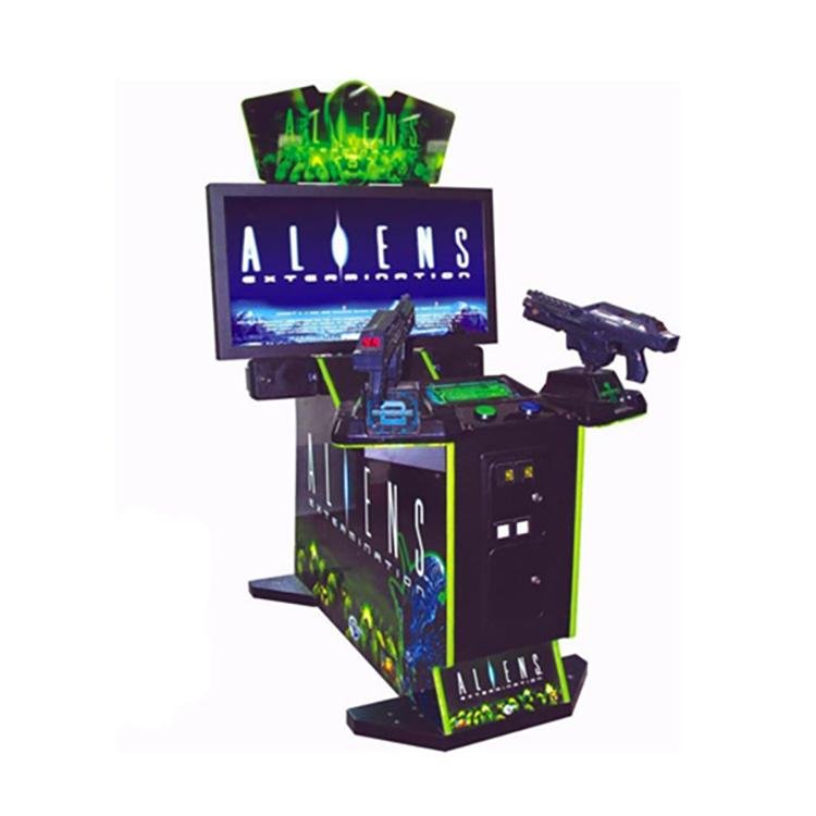 Coin operated 42''LCD Aliens Shooting Arcade Game Machine 3