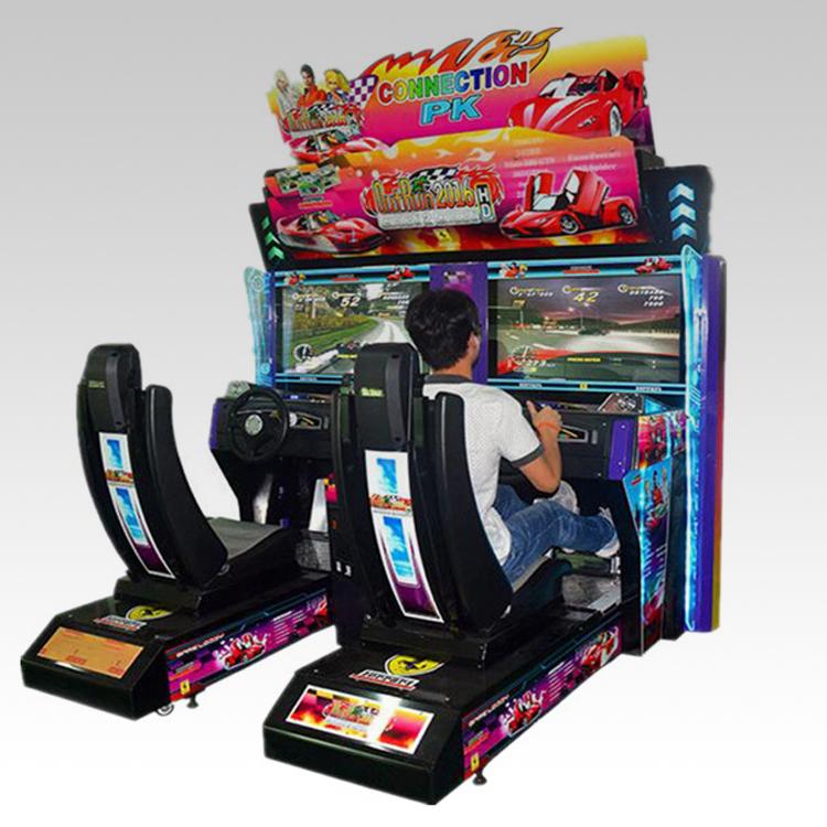 Coin operated 32''LCD TWIN Out Run Car Racing Game Machine