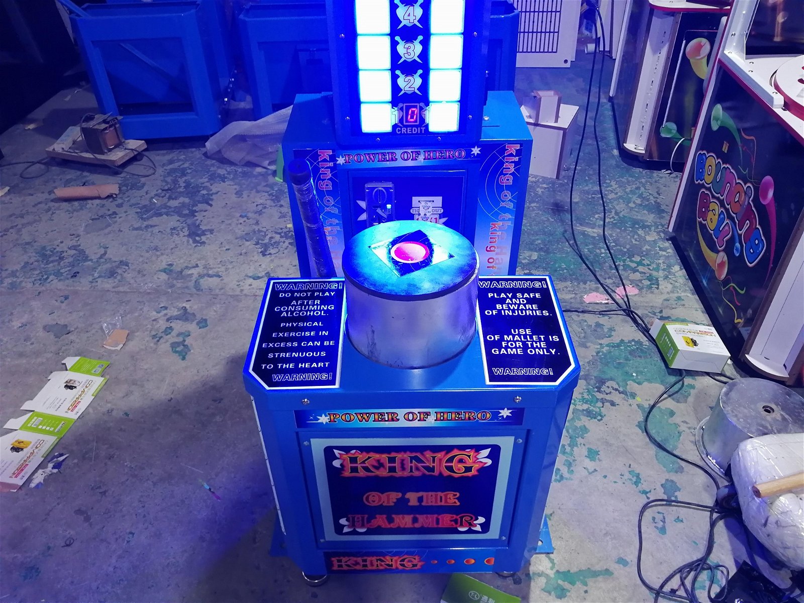 Hotselling Coin Operated Hit King Of The Hammer Amusement Redemption Lottery Tic 2