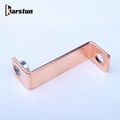 bare custom copper solid flat bus bar with round holes