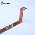 bare custom copper solid flat bus bar with round holes 3