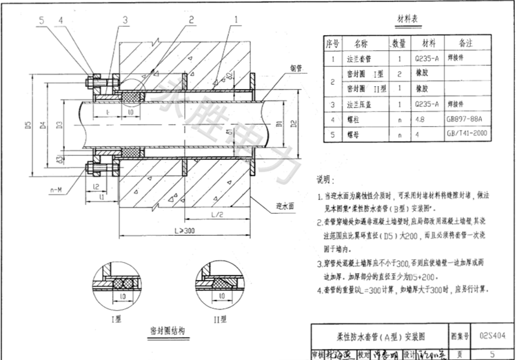 国标刚性防水套管 - dn1400 - 执品 (中国 安徽省 生产商) - 管件 -