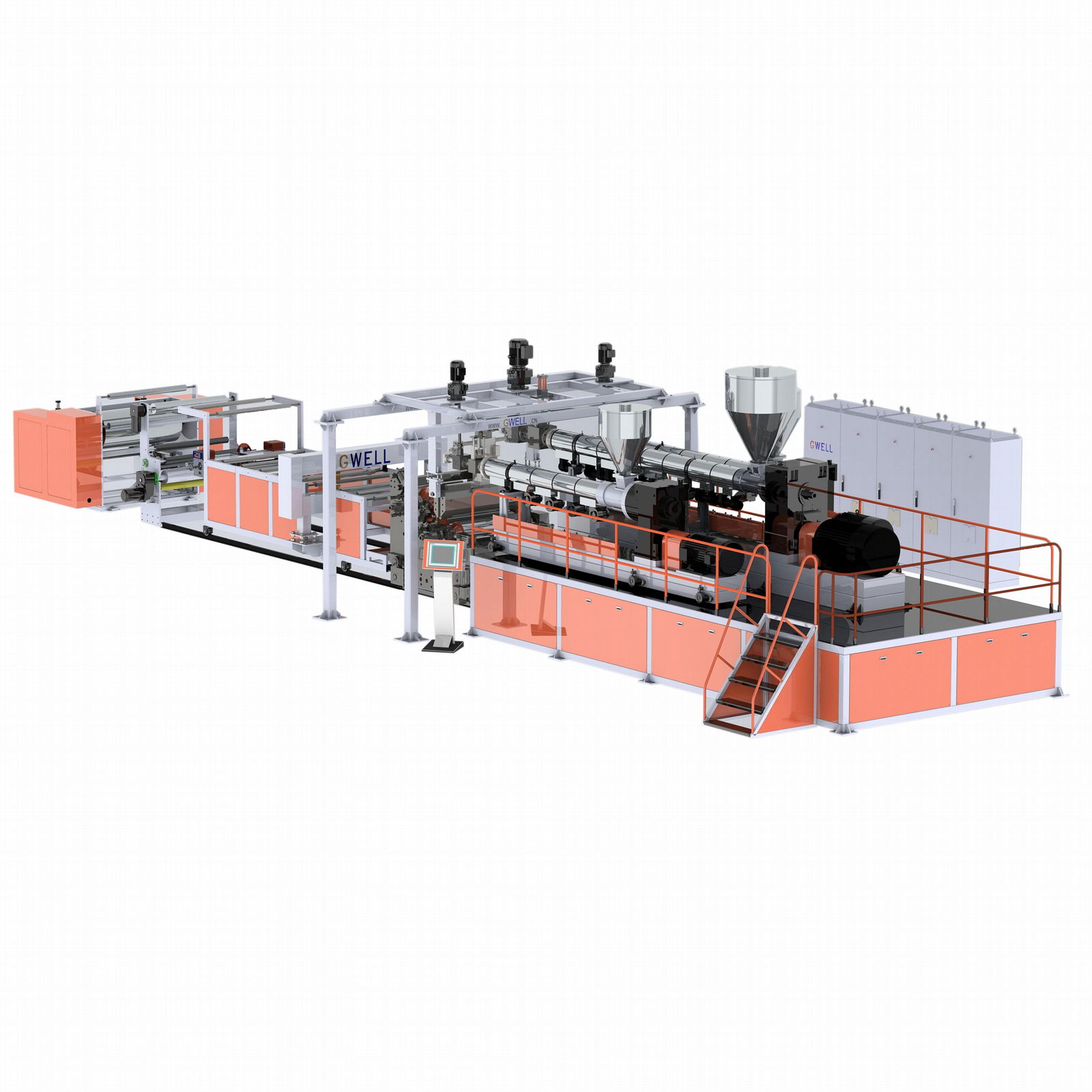 POE solar encapsulation film extrusion line