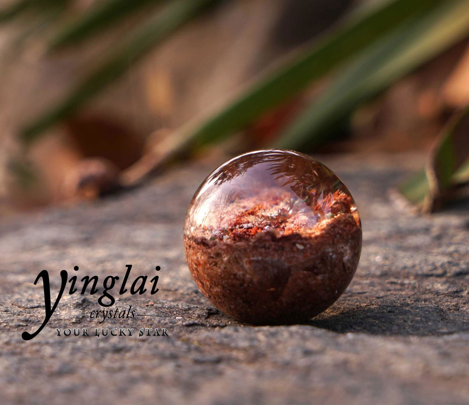 Quartz crystal sphere ball