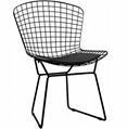 Modern Furniture Metal Replica Harry Bertoia Chrome Wire Side Chair