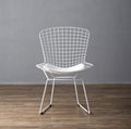 Modern Furniture Metal Replica Harry Bertoia Chrome Wire Side Chair 3