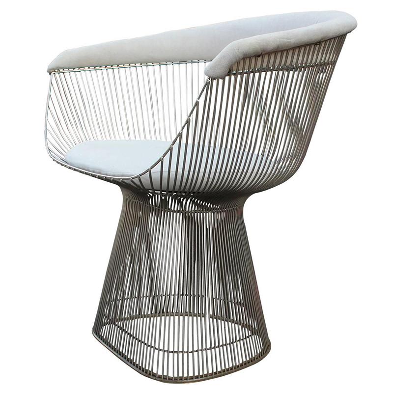 Premium Stainless steel Replica Warren Platner Armchair  4