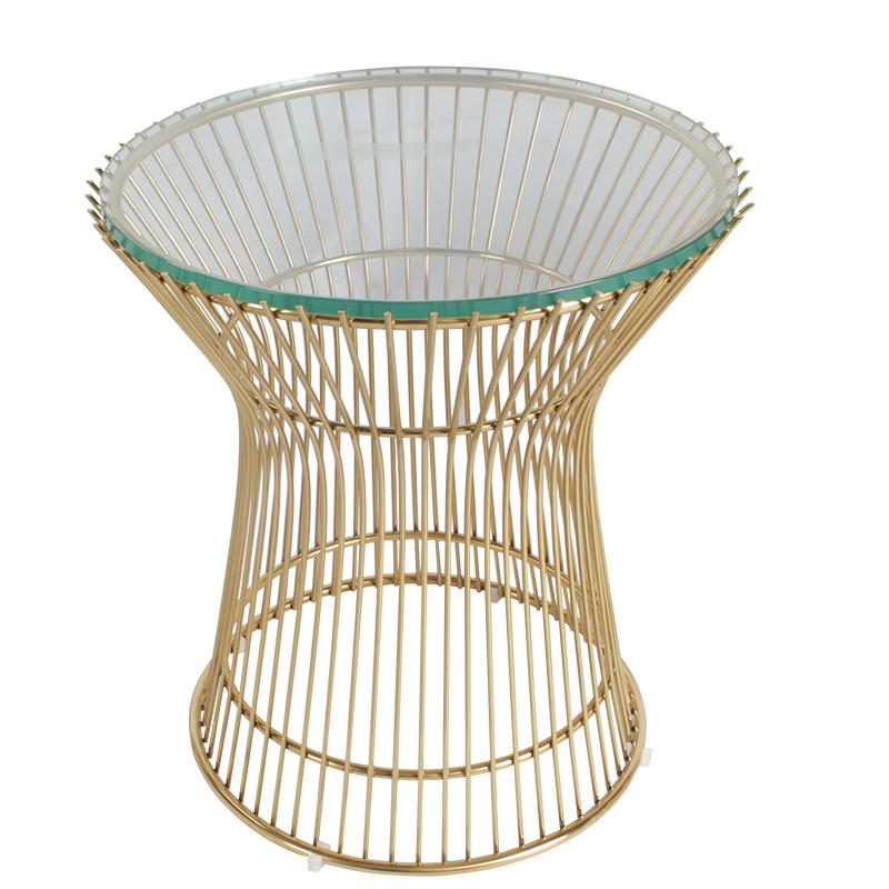 Stainless Steel Frame Replica Warren Platner Side Table