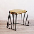 Modern Replica Designer Furniture Metal And Leather David Bar Stool 4