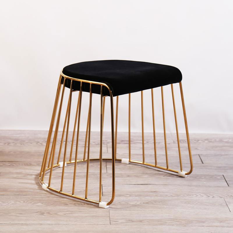 Modern Replica Designer Furniture Metal And Leather David Bar Stool 5