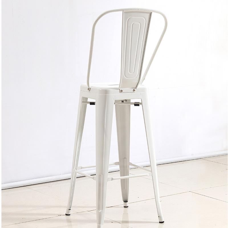 Replica Metal Tolix Bar Stool with backrest 2