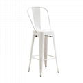 Replica Metal Tolix Bar Stool with backrest 5