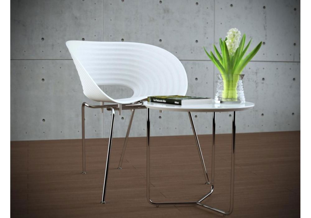 Hot Sale Replica White Plastic Tom Vac Dining Chair by Ron Arad 4