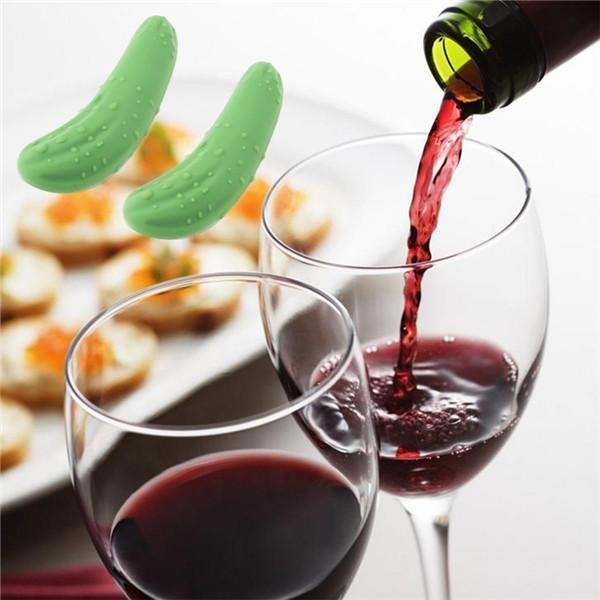 Hot Selling Cucumber Shape Wine Bottle Silicone Stopper 5