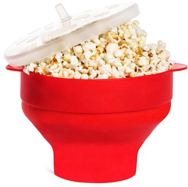 Wholesale Custom Reuseable Popcorn Container Silicone Bowl 2