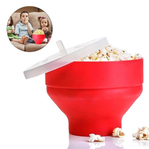 Wholesale Custom Reuseable Popcorn Container Silicone Bowl 4
