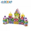 Educational 3D DIY kids set building magnetic toy block with light 1