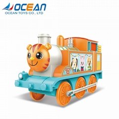 Train toy musical light electric battery ride on car for kids