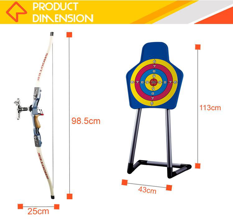 Indoor shooting target game professional bow and arrow set for kids