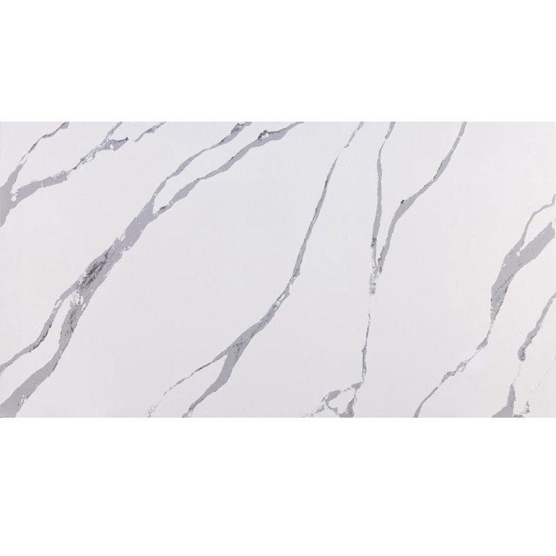 Calacatta white for countertop from Shandong artificial quartz slabs  2