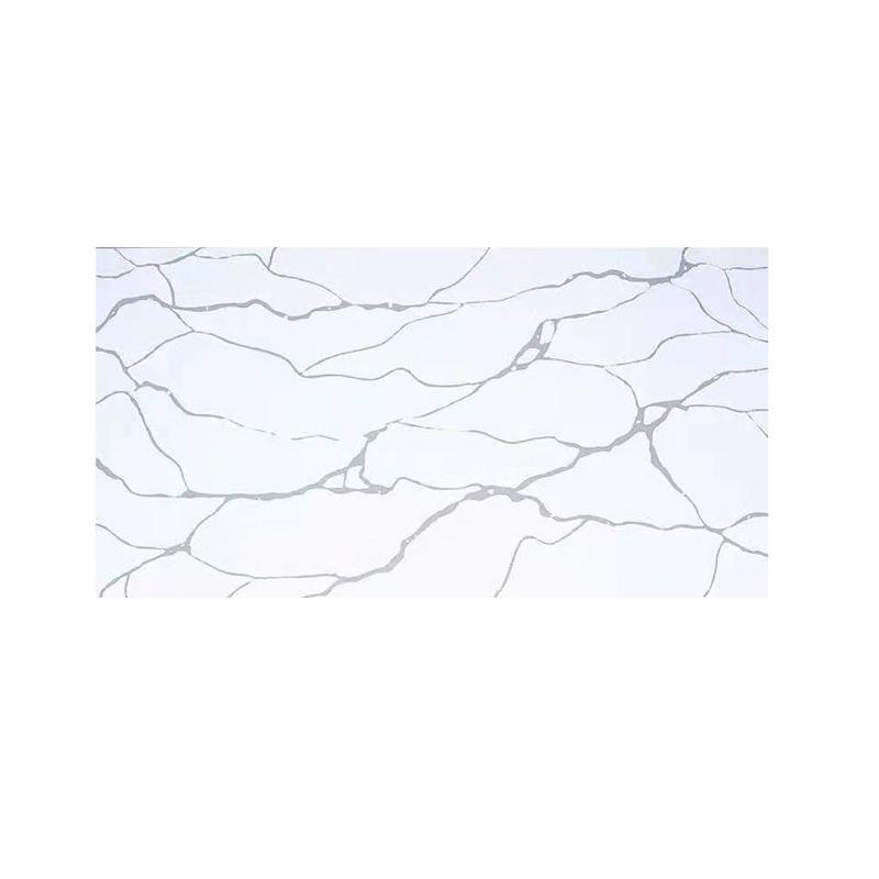 Calacatta white for countertop from Shandong artificial quartz slabs  3