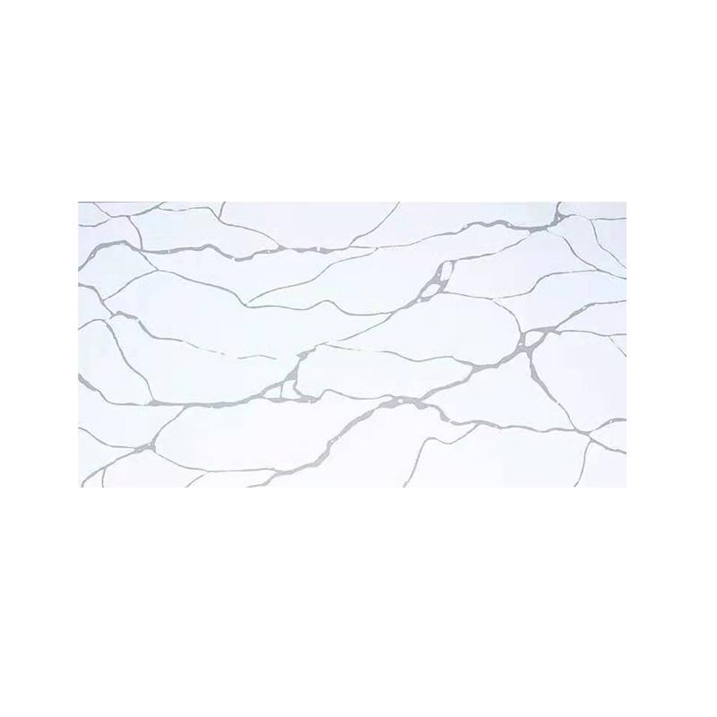 Calacatta white for countertop from Shandong artificial quartz slabs  3