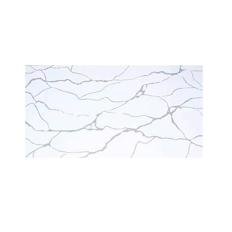 Calacatta white for countertop from Shandong artificial quartz slabs  3