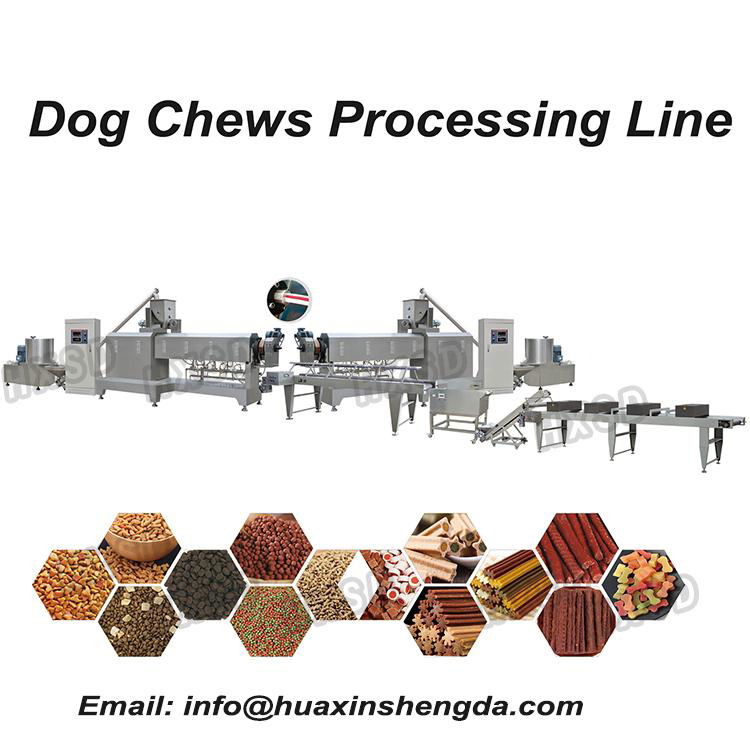 Pet treats, Chews production line