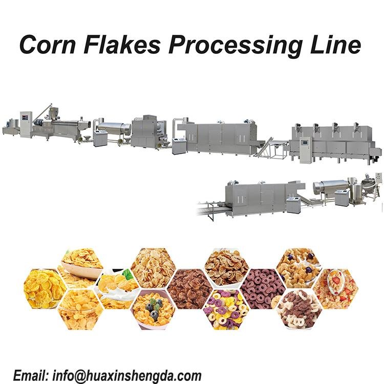2022 Breakfast Cereal Corn Oat Flakes Processing Line