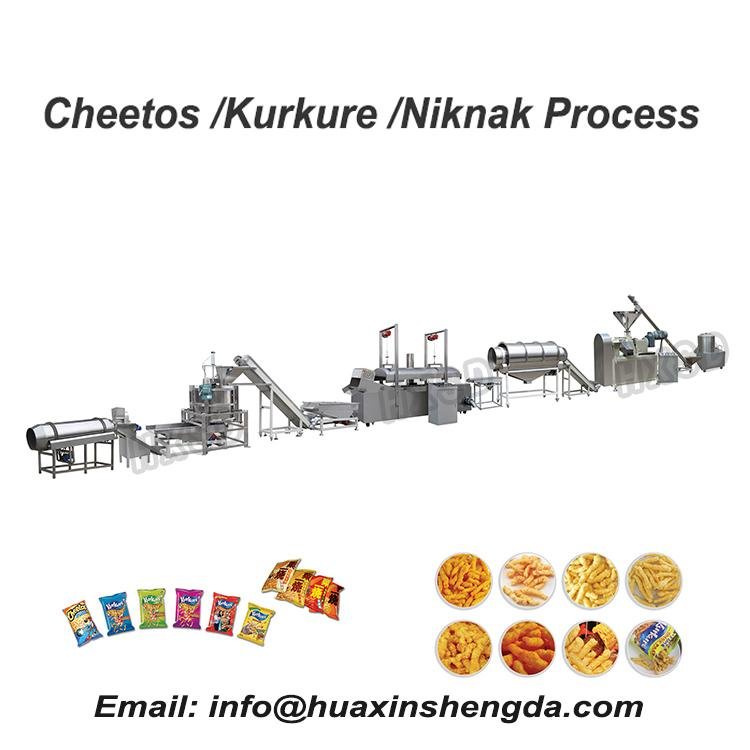 Corn Curls Cheetos Kurkure Making Machine
