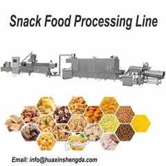 Fully Automatic Corn Snack Making Machine / Snacks Food Extruder Plant
