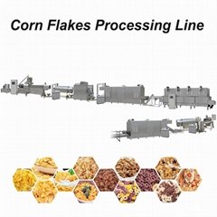 high quality corn flakes making processing machine line