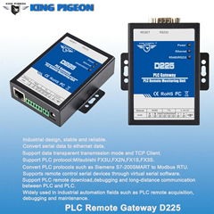 PLC gateway remote program remote monitoring support Mitsubishi and Siemens PLC