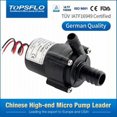 TOPSFLO High Temperature Brushless DC Food grade Pump kichen under sink instant 