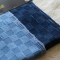 Check Pattern Denim Fabric  Indigo Denim Fabric price 