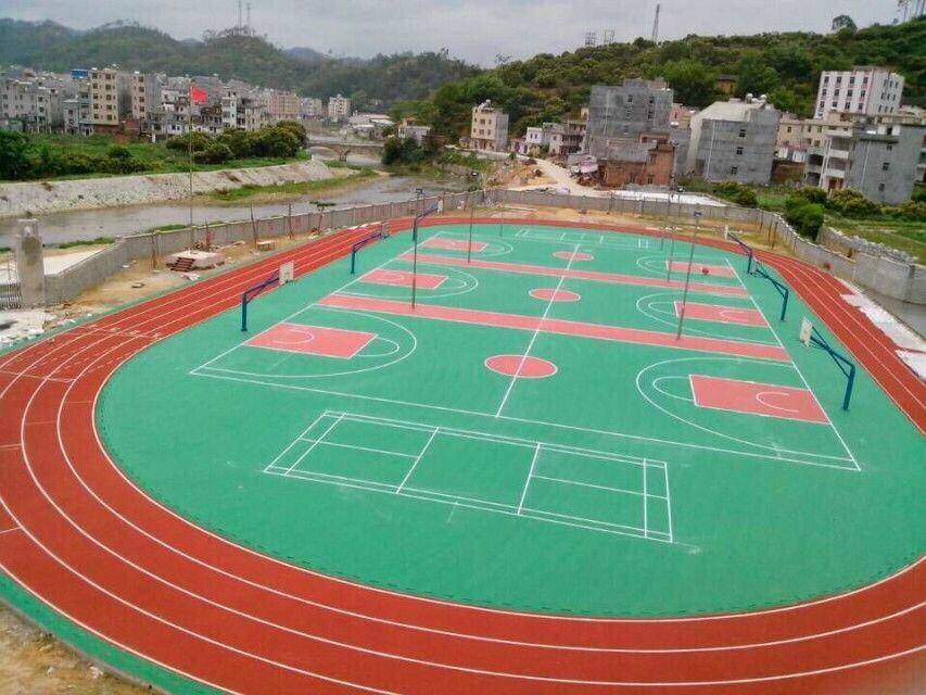 湖南长沙混合型塑胶跑道 预制型塑胶跑道材料施工 2