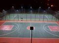 湖南长沙硅PU篮球场灯光照明施工 2