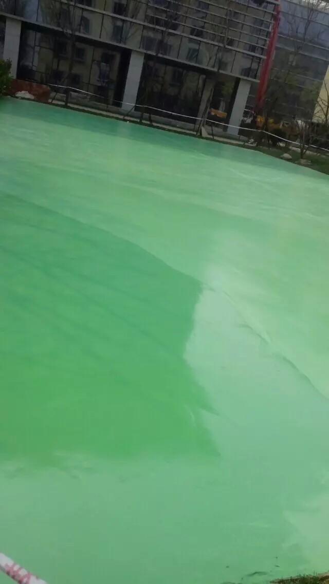 湖南长沙标准硅PU排球场施工 3