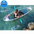 Durable clear bottom canoe and clear see thru canoe with stabilizer for sales 5