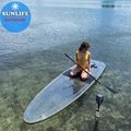 SUNLIFE clear stand up paddle board and SUP paddle board