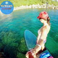 Wholesale high quality clear paddle board PC SUP board with 100% transparency