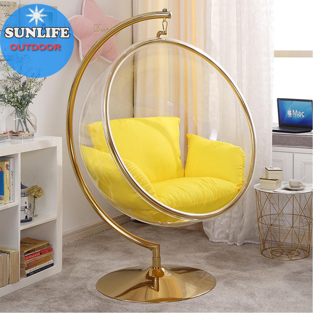 Golden Bubble Chair With Stand Base SUNLIFE (China Manufacturer