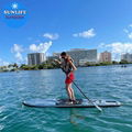 stand-up paddle board see through clear board