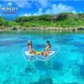 Transparent sup crystal paddle board fully clear SUP stand up 