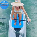 Crystal board seethrough clear bottom SUP transparent paddle 