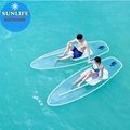 Glass bottom SUP Polycarbonate Paddle board PC surfboard yoga stand up board