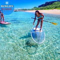 Transparent Sup Clear paddle Board Glass Bottom SUP Stand Up Board Yoga Paddling
