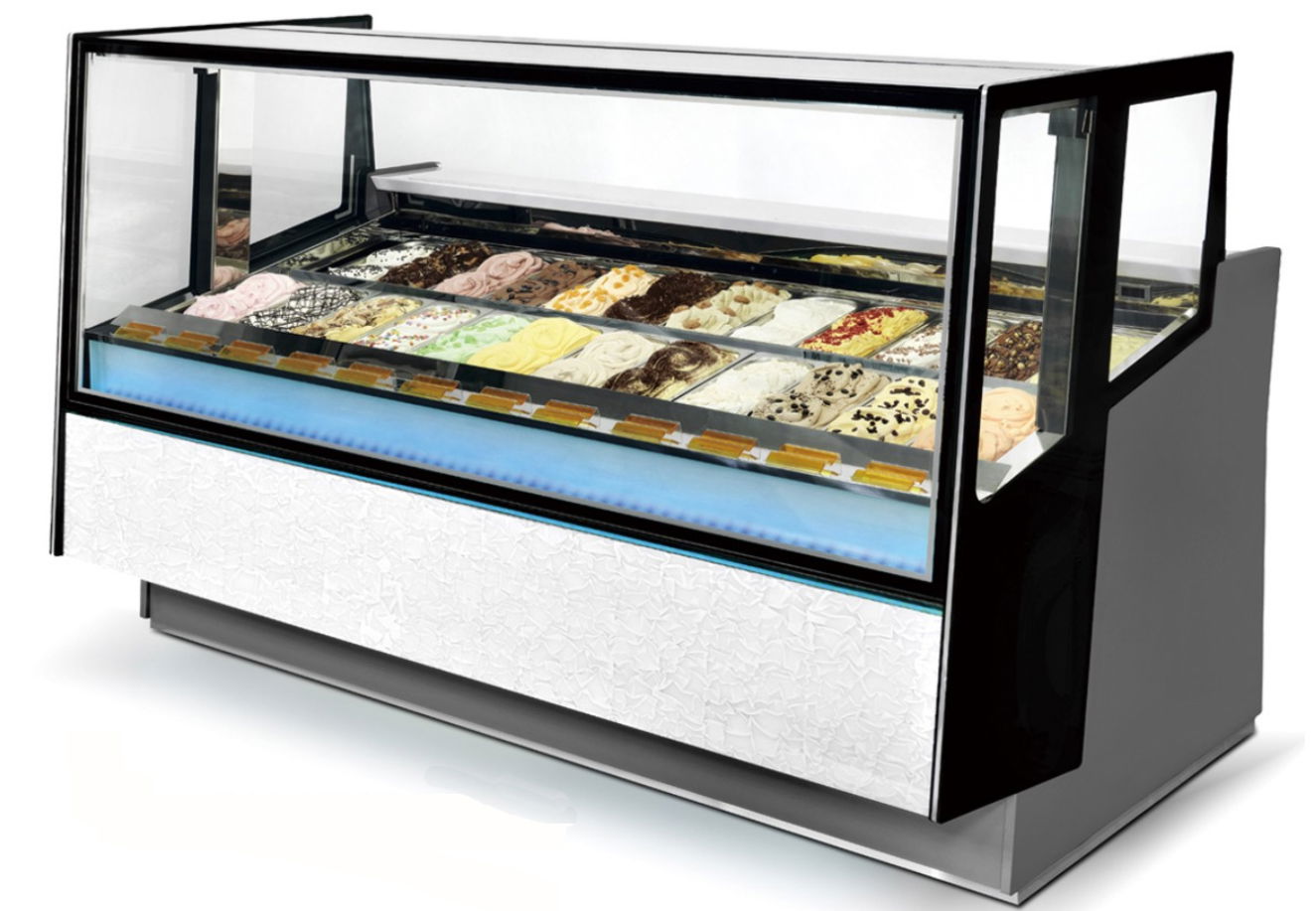 Automatic 24 pans Ice Cream Scooping Freezer 