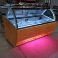28 Pan hard ice cream display cabinet with wooden shell 3
