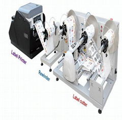 Rotary label die cutter